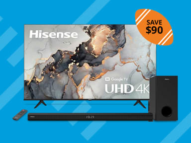 Hisense 75” 4K UHD Smart Google TV Bundle