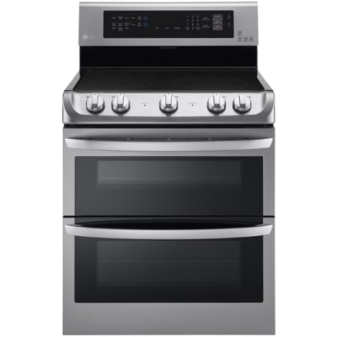 LG 7.3 Cu. Ft. Electric Double Oven Range w/ ProBake™ Convection, EasyClean® Express & Infrared Grill System (LDE4415ST)
