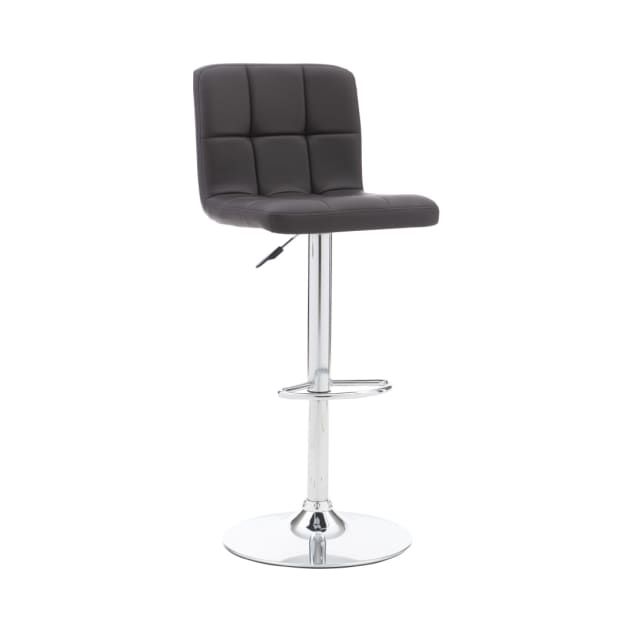 Ebersol Collection Chocolate Faux Leather Barstool