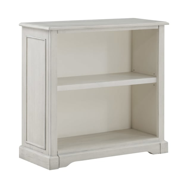 Country Meadows 2-Shelf Bookcase in Antique White