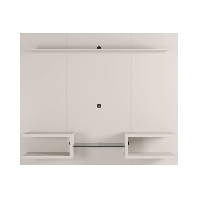 Plaza 64.25" Floating Entertainment Center in Off White