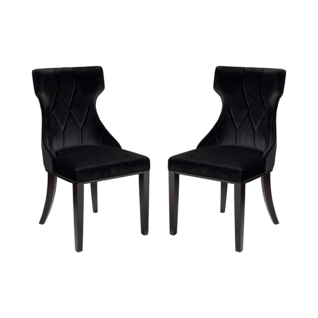 Reine_Velvet_Dining_Chair_(Set_of_Two)_in_Black_and_Walnut_Main_Image