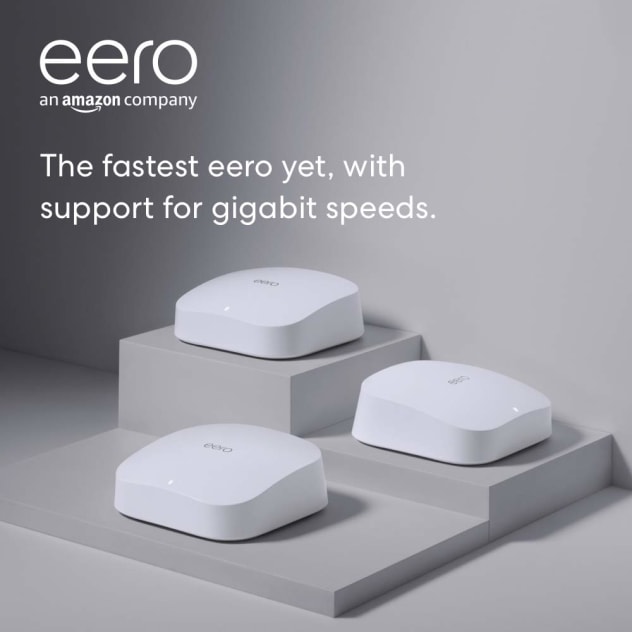 eero Pro 6 System Dual-Band Wireless and Ethernet Router - White - B085VNCZHZ
