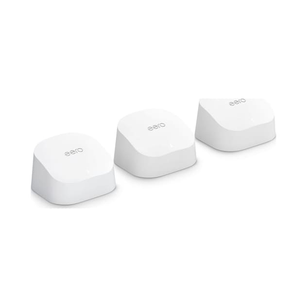 eero 6 Wi-Fi 6 Dual-Band Gigabit Mesh System - Router & 2 Extenders - White - B085WSCTS4