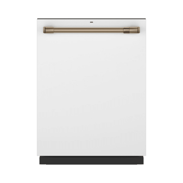 Cafe 24 in. Fingerprint Resistant Matte White Top Control Built-In Tall Tub Dishwasher with 3rd Rack and 45 dBA - CDT845P4NW2