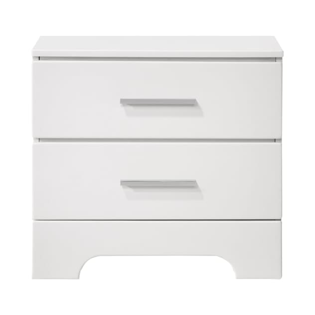 Lily Collection White Nightstand