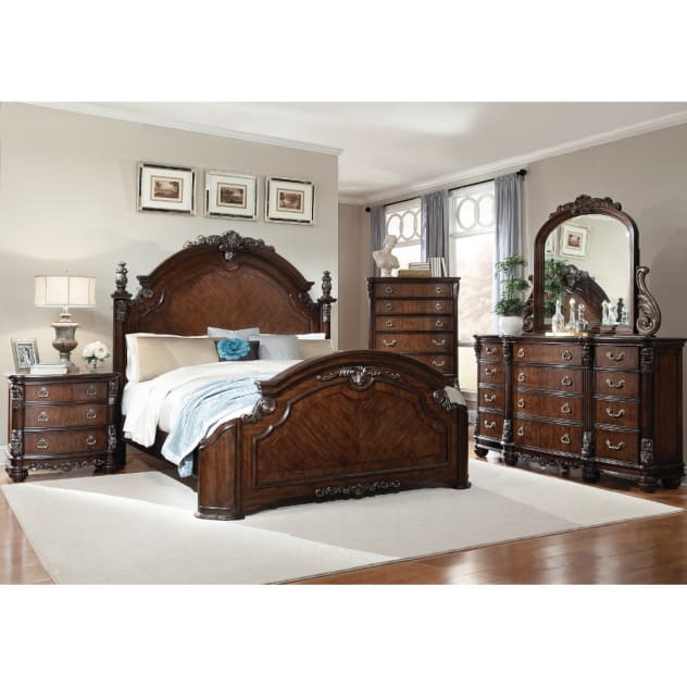 South Hampton Bedroom - Bed, Dresser & Mirror - Queen - 99514