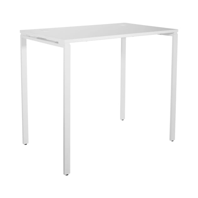 42"_High_Standing_Desk_with_White_Laminate_Top_and_White_Finish_Metal_Legs_Main_Image