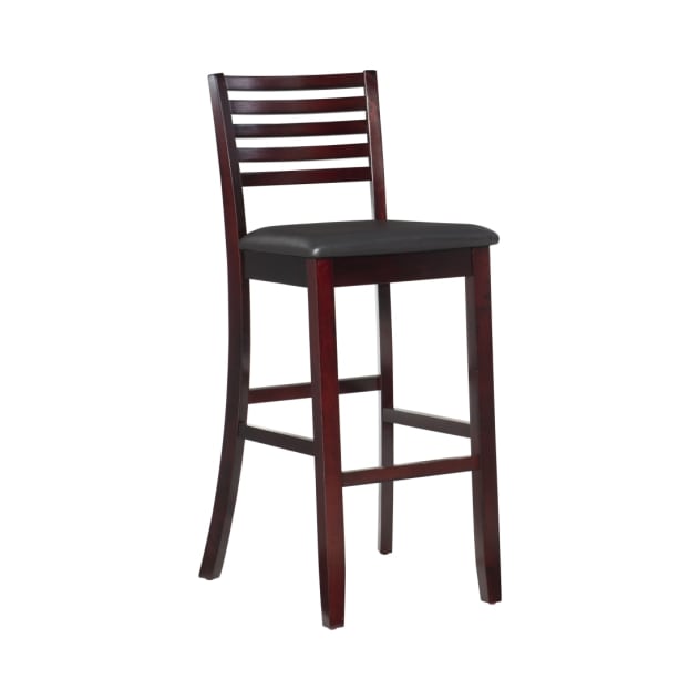 Finch Collection Espresso Ladder Barstool