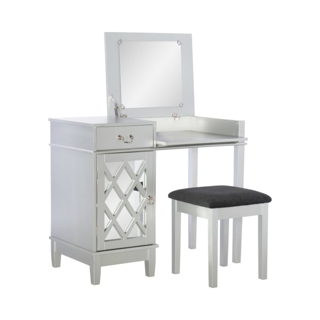 Saxony Collection Silver Vanity Set