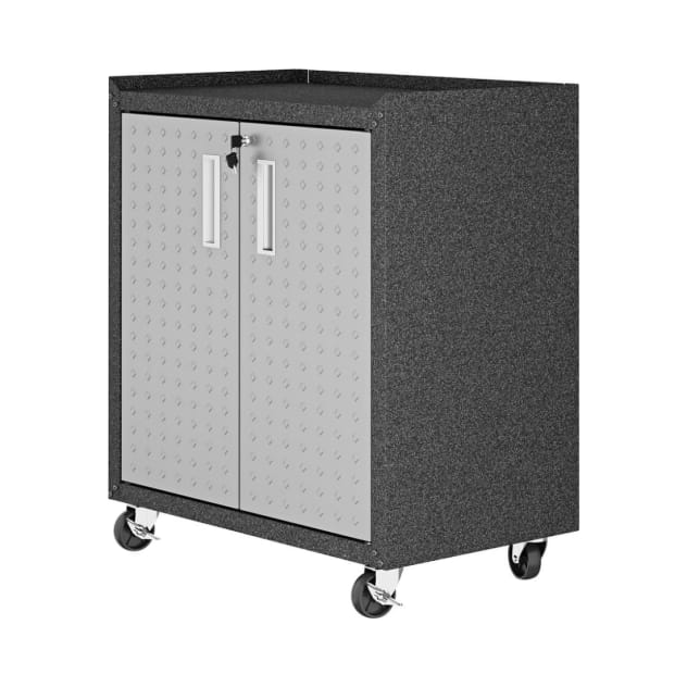 Fortress 31.5" Mobile Garage Cabinet with Shelves