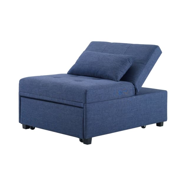 Monville Collection Blue Sofa Bed