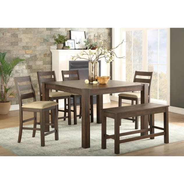 Jamestown Dining - Counter Table & 4 Counter Chairs - JAMESTWNDR