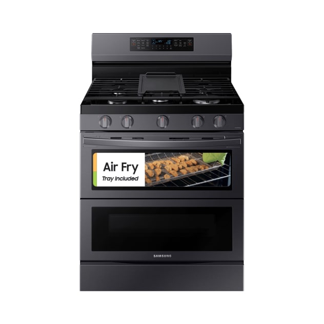 Samsung Stainless Steel 6.3 cu. Ft. Smart Freestanding Gas Range with Flex Duo™, Stainless Cooktop & Air Fry - NX60A6751SG