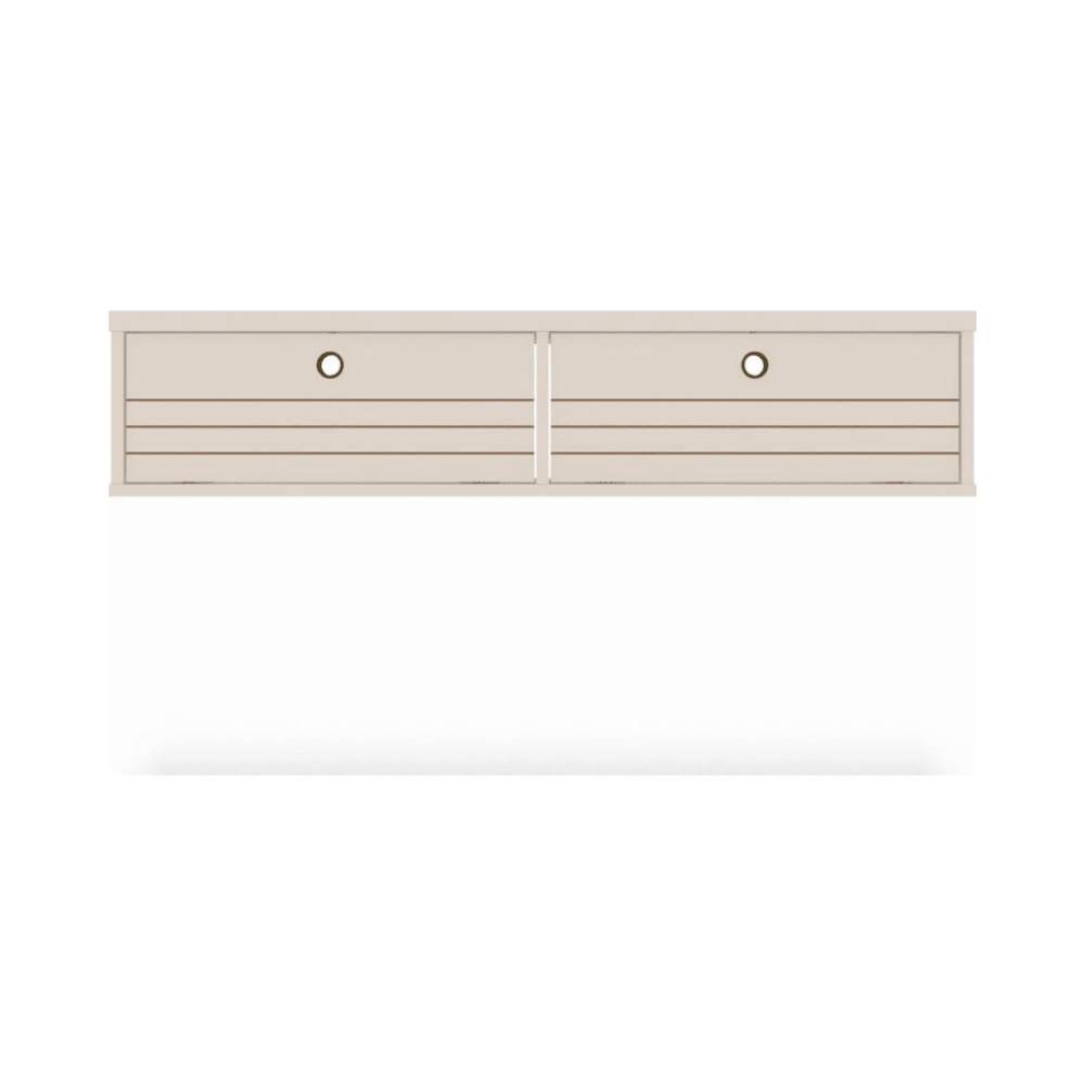 Liberty 42.28" Floating Office Desk in Off White