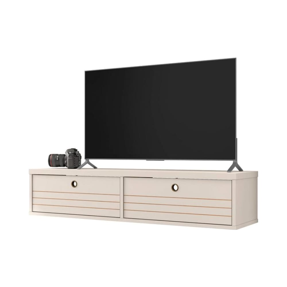 Liberty 42.28" Floating Entertainment Center in Off White