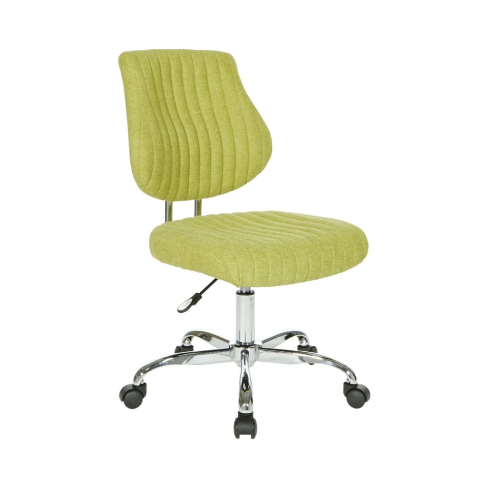 Sunnydale_Office_Chair_in_Basil_Fabric_with_Chrome_Base_Main_Image