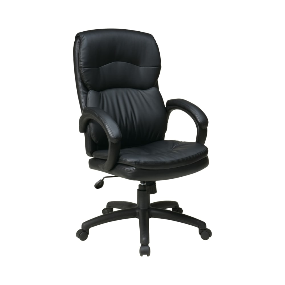 High_Back_Black_Bonded_Leather_Executive_Chair_with_Padded_Arms_Main_Image