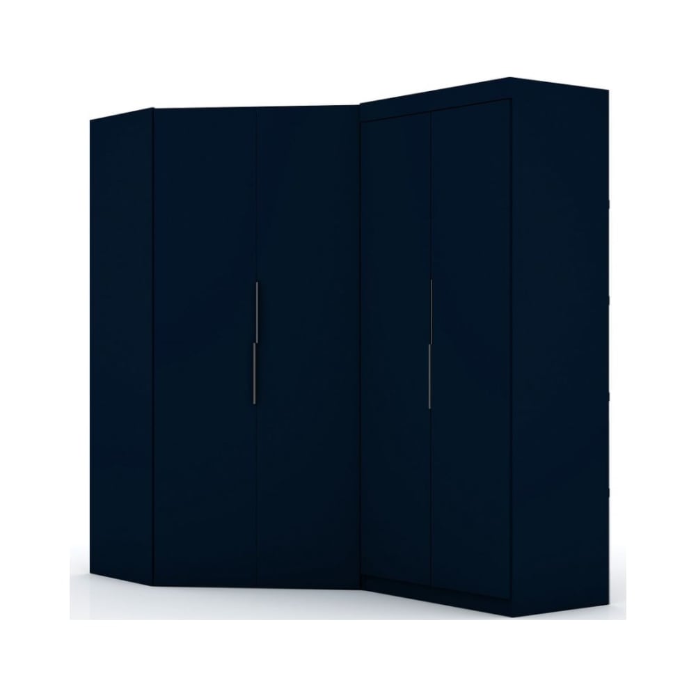 Mulberry 3.0 Sectional Corner Wardrobe Closet - Set of 2 in Tatiana Midnight Blue