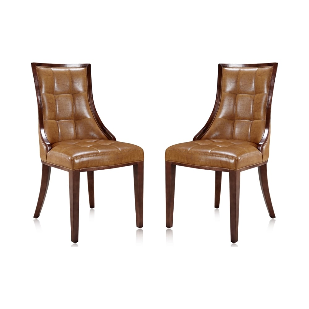 Fifth_Avenue_Faux_Leather_Dining_Chair_(Set_of_Two)_in_Saddle_and_Walnut