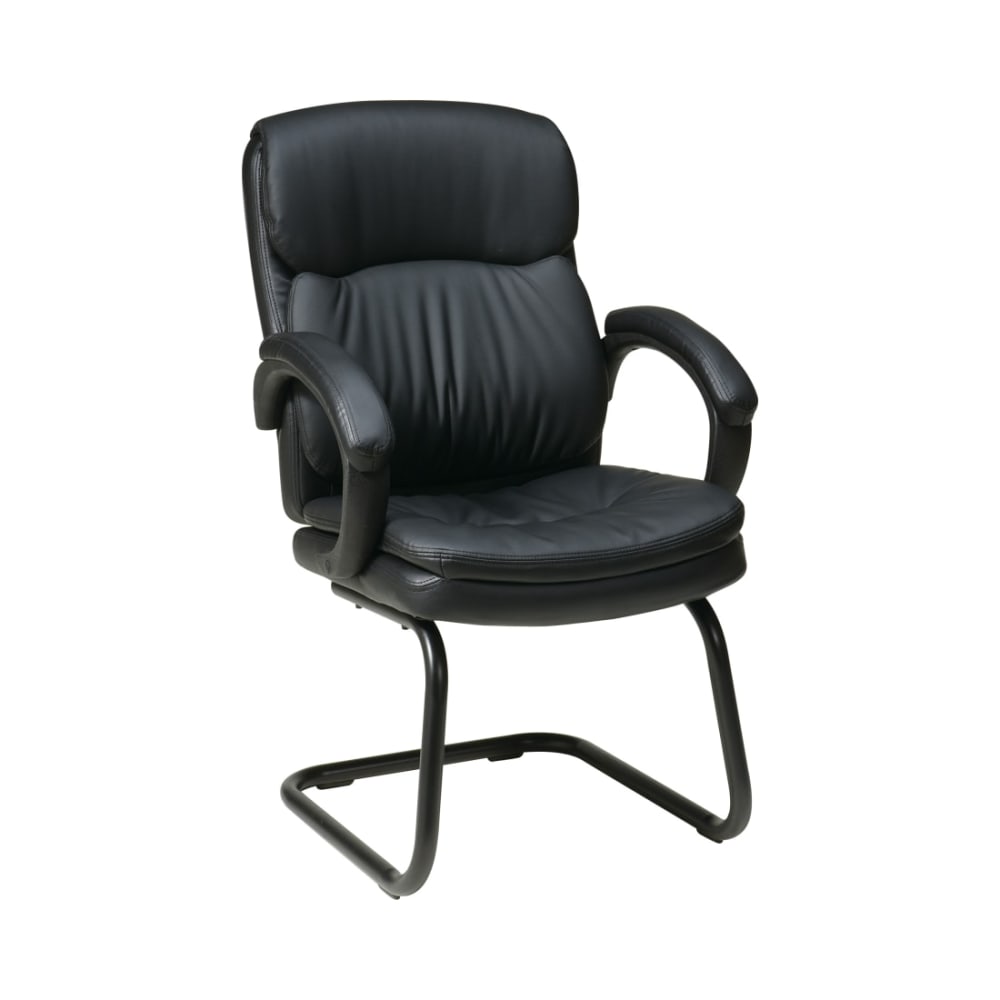 Bonded_Leather_Visitors_Chair_with_Padded_Arms_and_Sled_Base._Main_Image