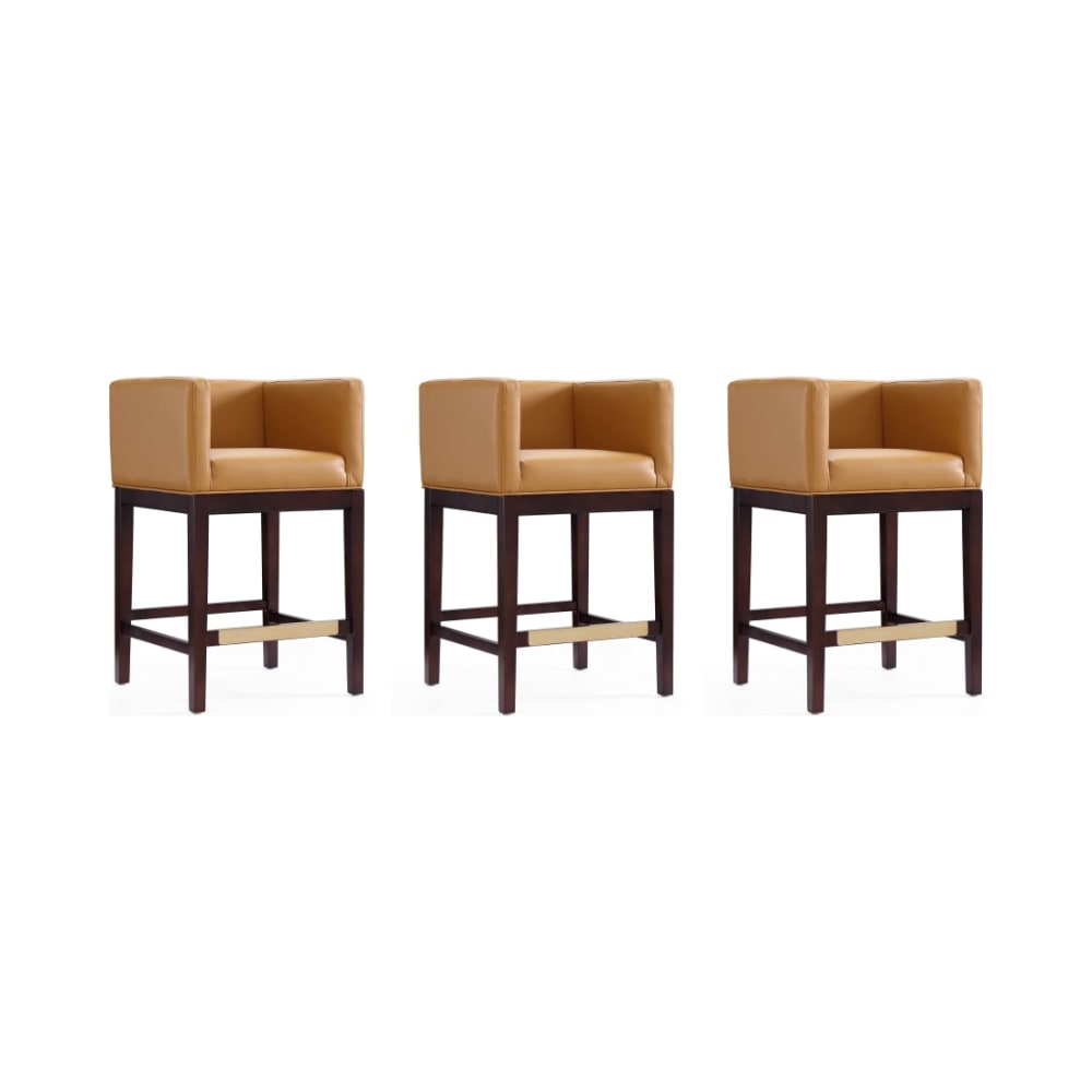 Kingsley_Counter_Stool_in_Camel_and_Dark_Walnut_(Set_of_3)_Main_Image