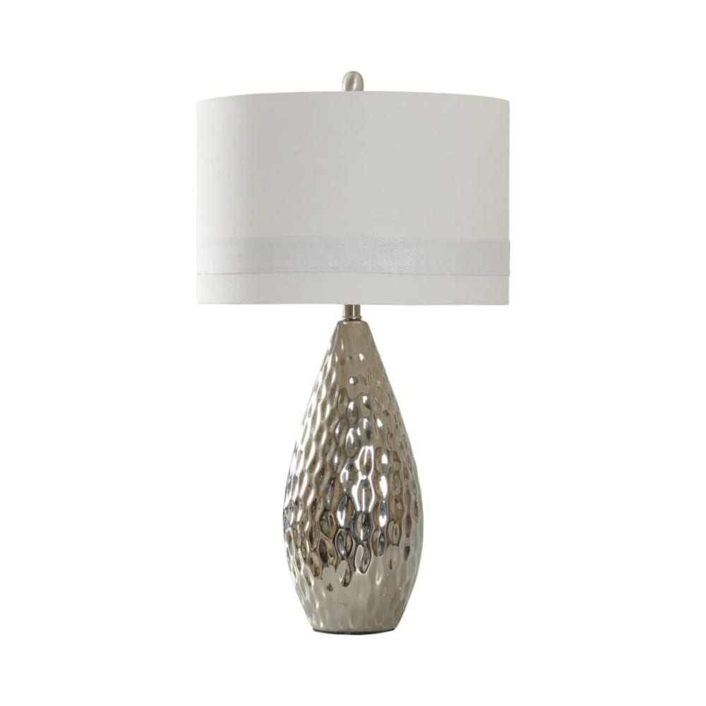 Silver Ceramic Table Lamp