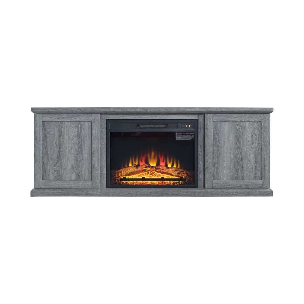 Franklin 60" Fireplace TV Stand in Grey