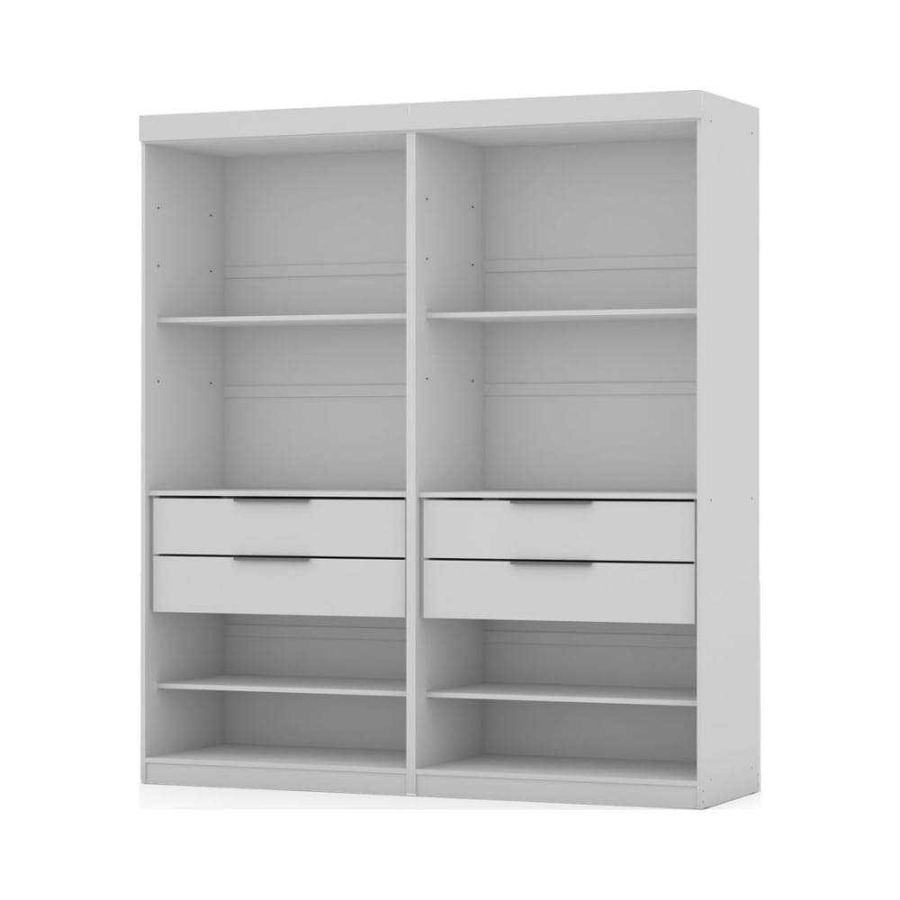 Mulberry Open 2 Sectional Closet - Set of 2 in White