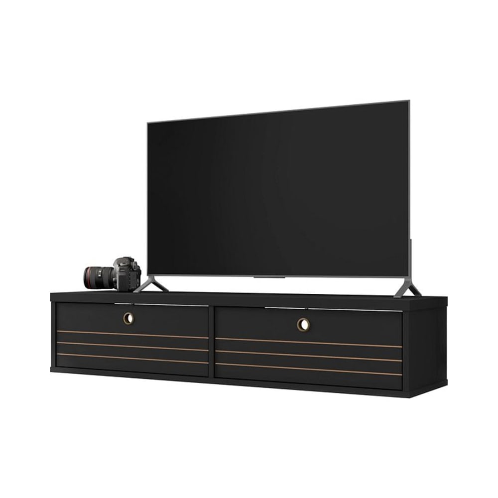 Liberty 42.28" Floating Entertainment Center in Black