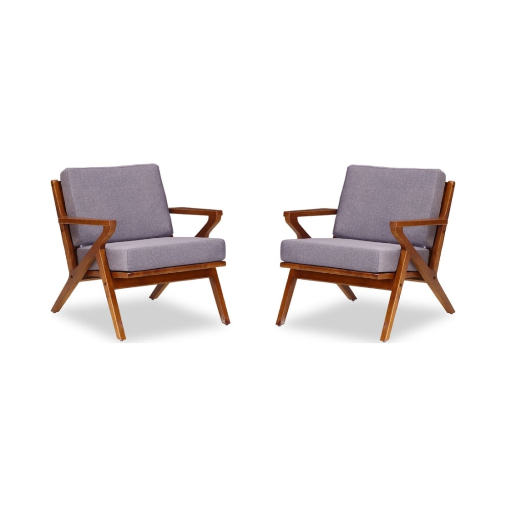 Martelle Chair in Grey and Amber (Set of 2)