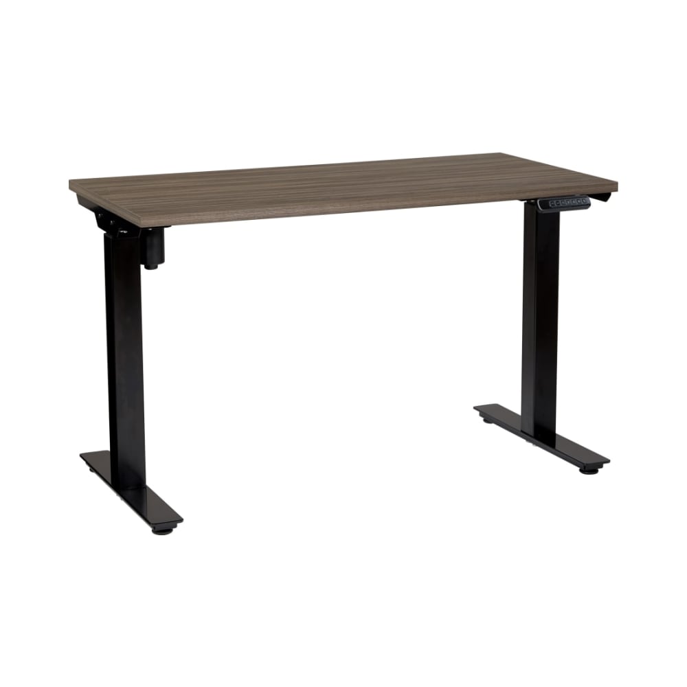 Prado_Table_with_Urban_Walnut_Top_and_Black_Base_2-Stage_One_Motor_Height_Adjustable__Main_Image