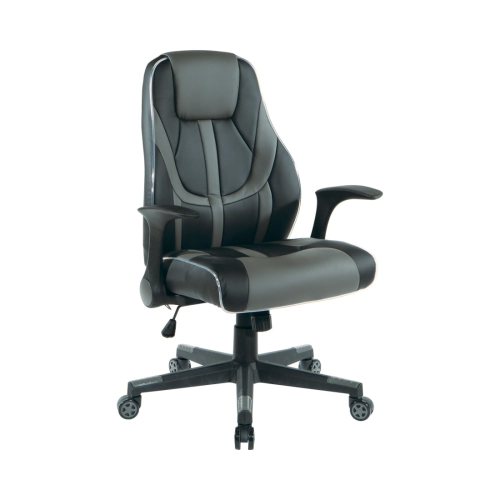 Output_Gaming_Chair_in_Black_Faux_Leather_With_Grey_Accents_and_Controllable_RGB_LED_Light_Piping_Main_Image