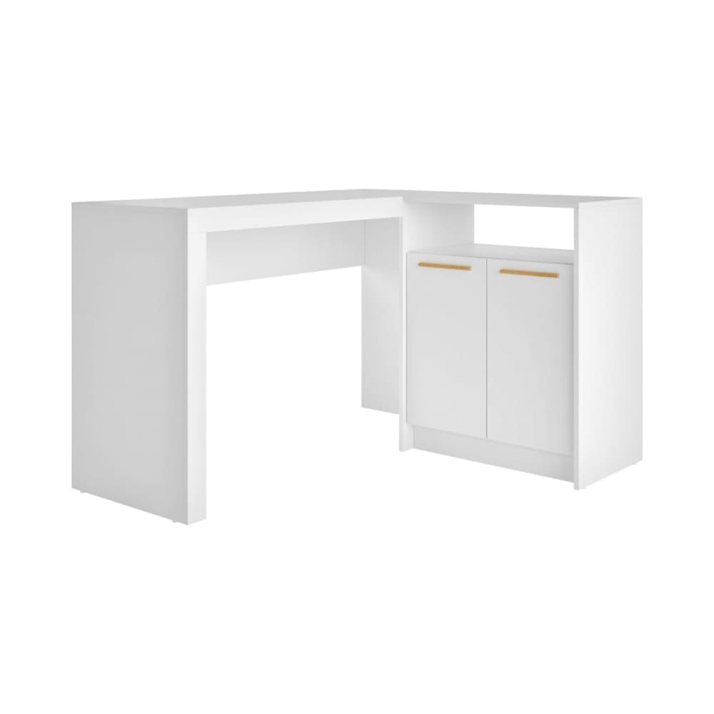 Kalmar L -Shaped Office Desk in White