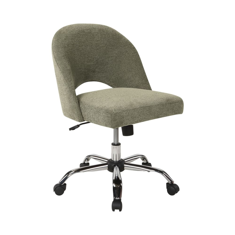Lula_Office_Chair_in_Sage_Fabric_with_Chrome_Base_Main_Image