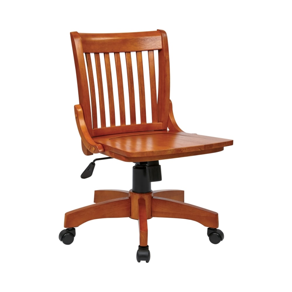 Deluxe_Armless_Wood_Bankers_Chair_with_Wood_Seat_in_Fruit_Wood_Finish_Main_Image