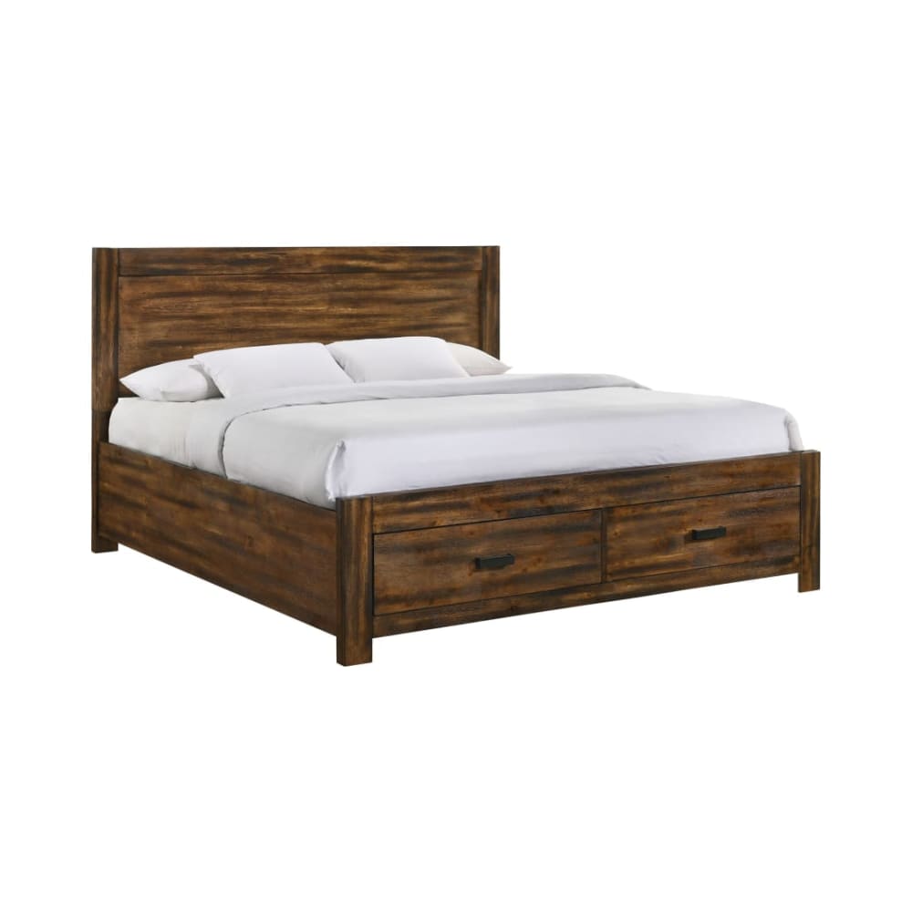 Wyatt Collection Chestnut Solid Wood King Bed