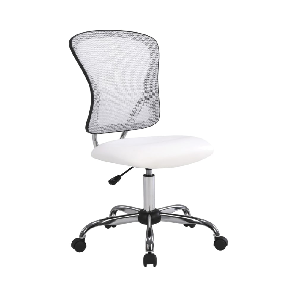 Gabriella_Task_Chair_with_White_Mesh_Back_and_White_Faux_Leather_Seat_Main_Image