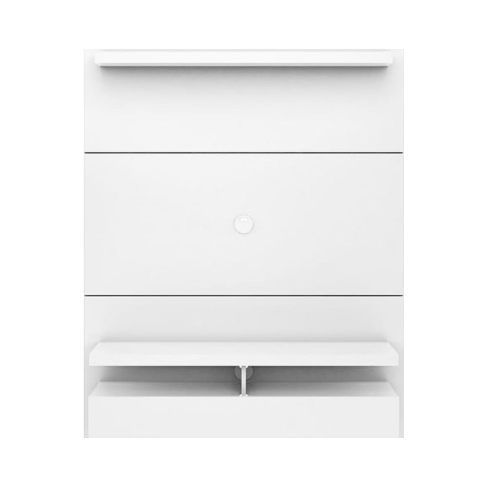 City 1.2 Floating Wall Theater Entertainment Center in White Gloss