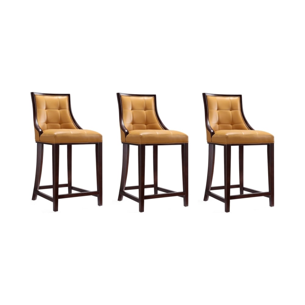 Fifth_Ave_Counter_Stool_in_Camel_and_Dark_Walnut_(Set_of_3)_Main_Image