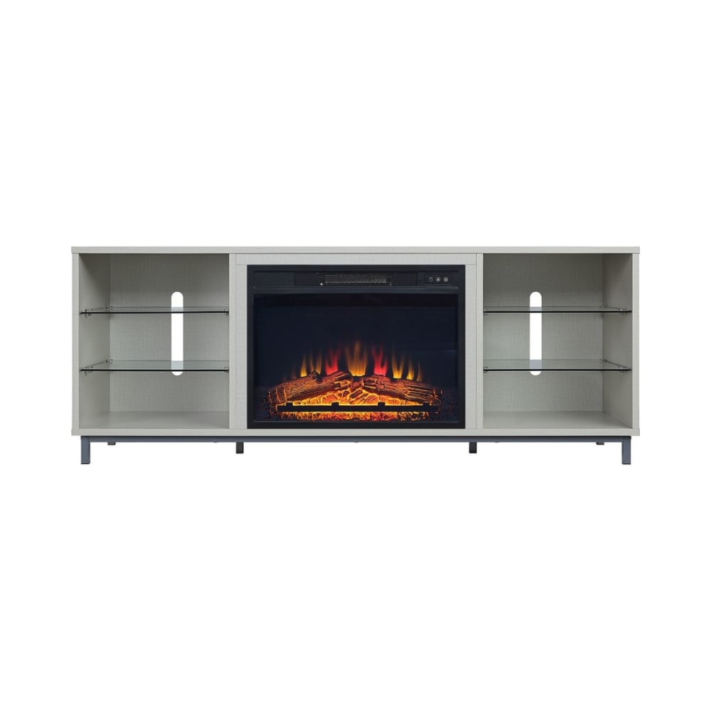 Brighton 60" Fireplace TV Stand in Beige