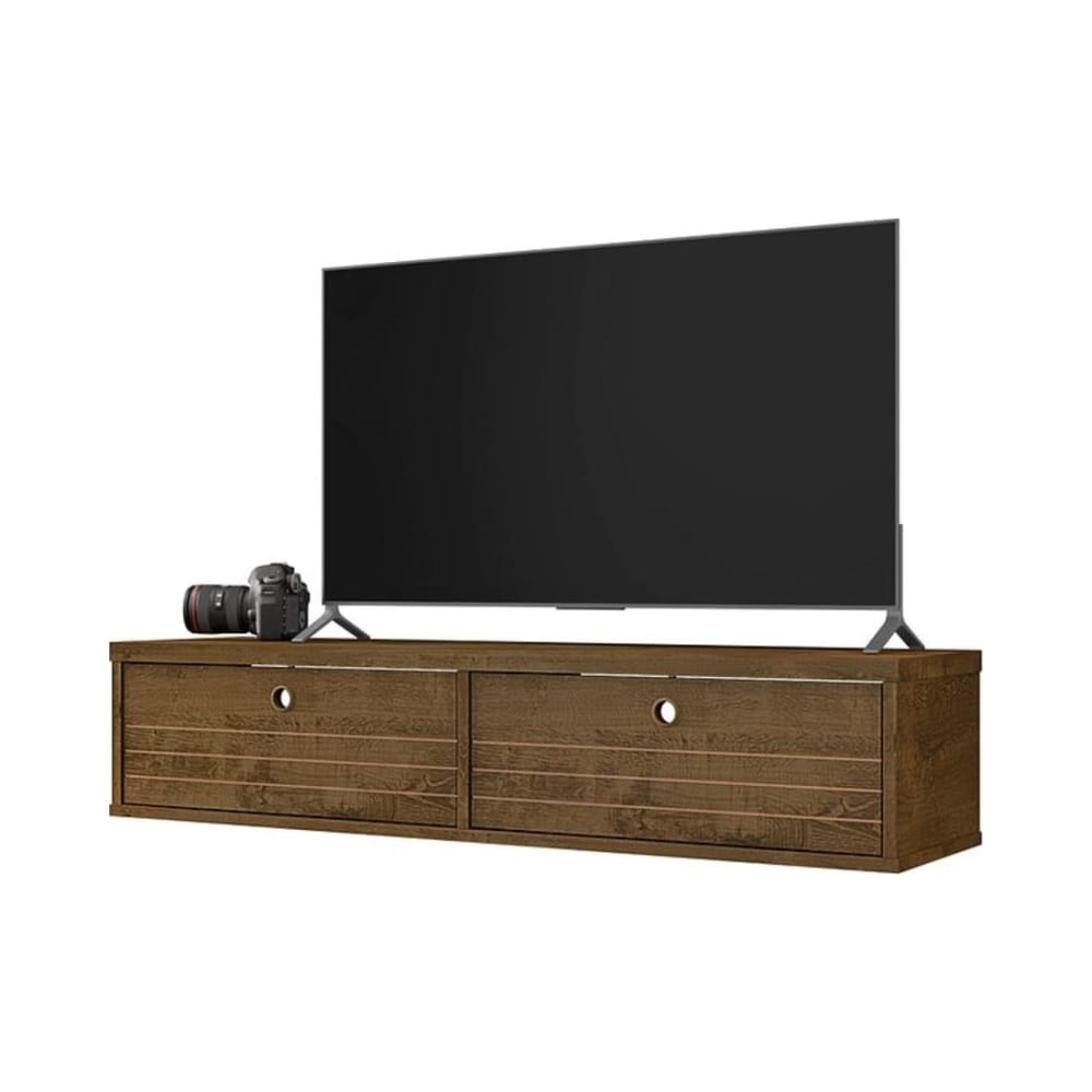 Liberty 42.28" Floating Entertainment Center in Rustic Brown