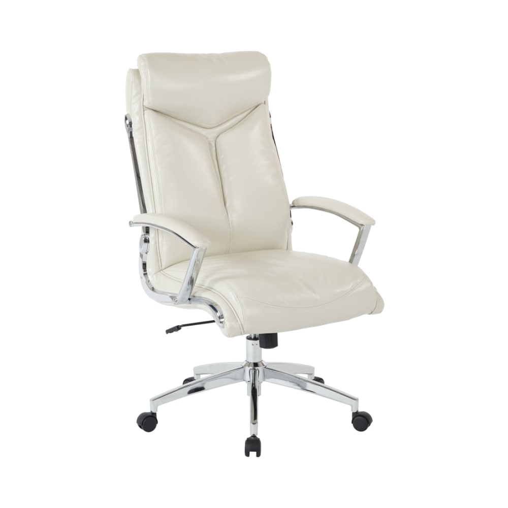 Executive_Faux_Leather_Cream_High_Back_Chair_Main_Image