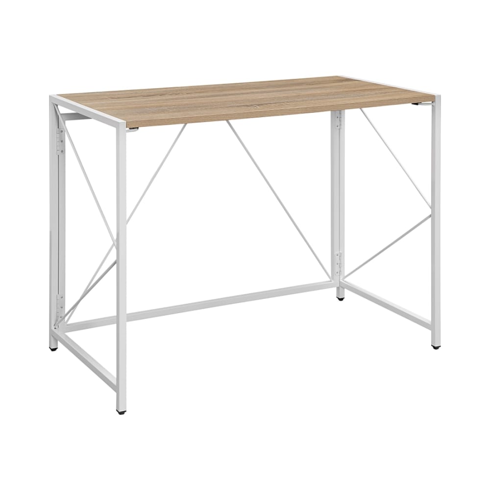Ravel_Tool-less_Folding_Desk_with_River_Oak_Top_and_White_Frame_Main_Image