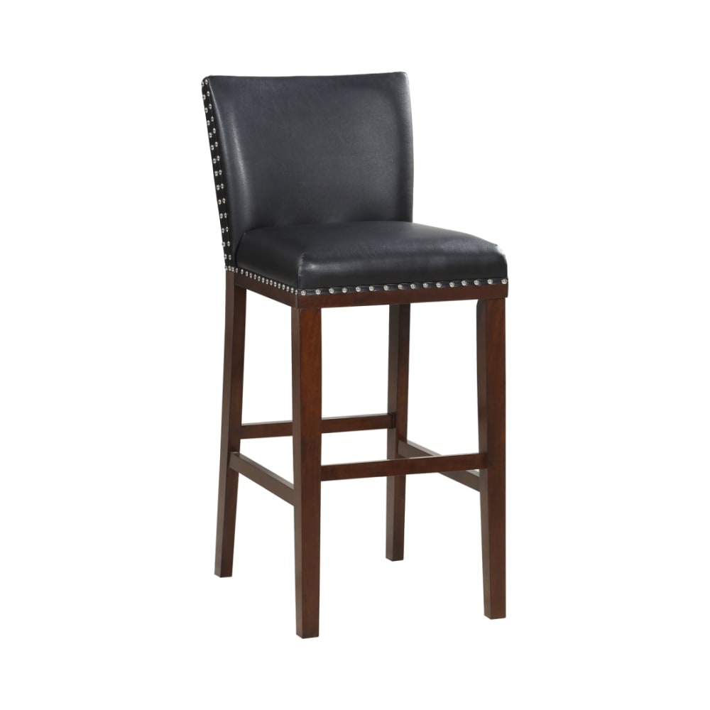 Freemont Collection Black Wood Bar Stool