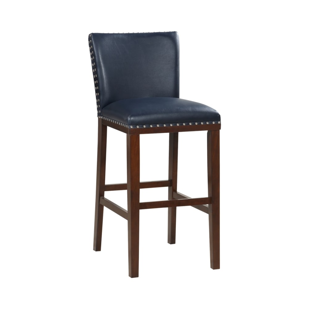 Freemont Collection Navy Wood Bar Stool