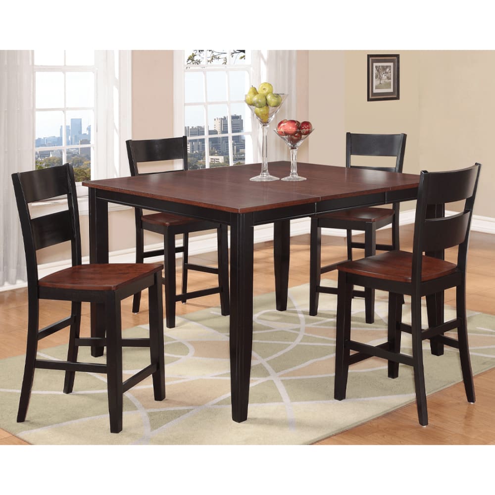 Triad Cherry & Black Collection Counter Height Dining Set