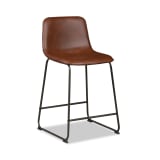 Quinn Collection Brown Metal 24" Counter Stool