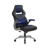Oversite_Gaming_Chair_in_Faux_Leather_with_White_Accents_Main_Image