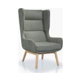 Sampson Accent Chair in Graphite and Natural